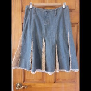 Designer Calvin Klein Jeans Denim Skirt